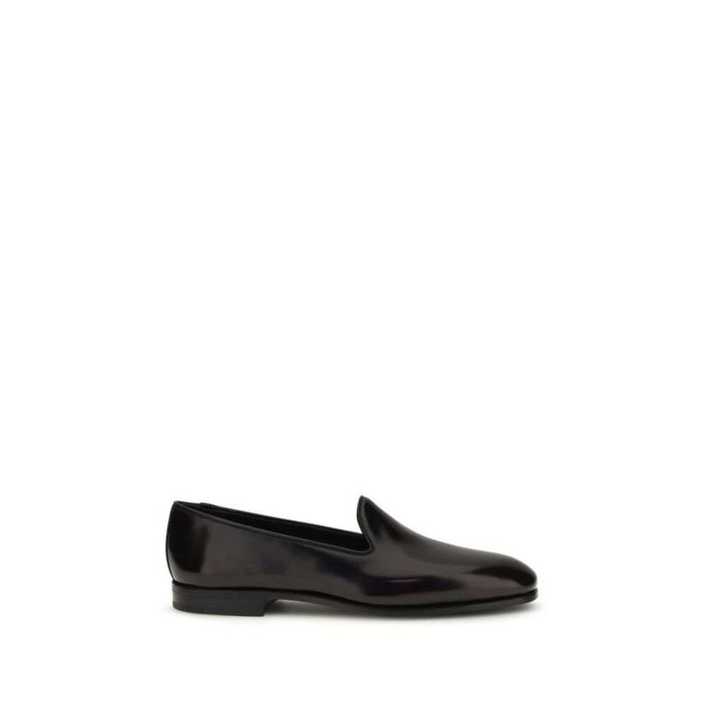 Church's Bordeaux Calf Leather Bos Taurus Slip-On Women's Loafers